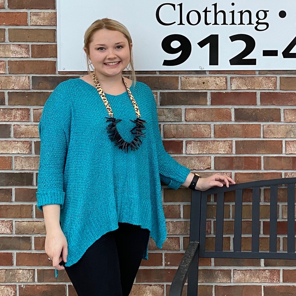 Teal Summer Sweater